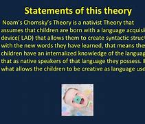 Image result for Nativist Theory Noam Chomsky