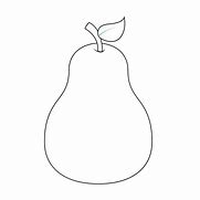 Image result for Pear Fruit Outline