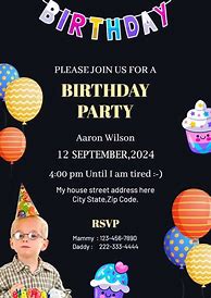 Image result for Birthday Card Invite Maker