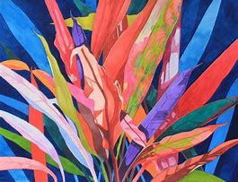 Image result for Ti Leaf Watercolor