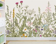 Image result for Wildflower Wall Murals