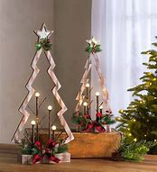 Image result for Decorated Wooden Christmas Trees