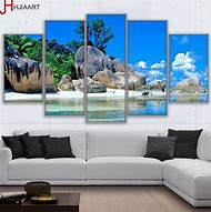 Image result for Tropical Island Wall Art