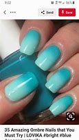 Image result for Neon Blue Ombre Nails