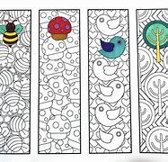 Image result for Free Printable Coloring Bookmark Templates