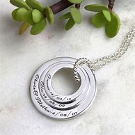 Image result for Engraved Family Necklace