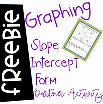 Image result for Use Points to Graphing Slope Intercepts Worksheet