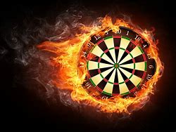 Image result for Flaming Dart Board Clip Art