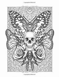 Image result for Sugar Skull Butterfly Coloring Pages