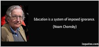 Image result for Noam Chomsky Education Quotes