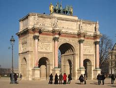 Image result for Arc De Triomphe Du Carrousel and the Louvre Pyramid Paris France