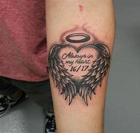 Image result for Double Exposure Angel Wings Tattoo