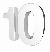 Image result for White Number 10