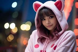 Image result for Pink Anime Hoodie