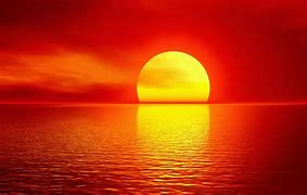 Image result for Sunset with Sun