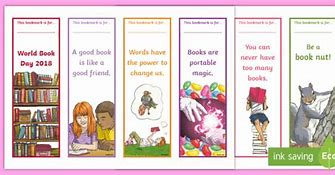 Image result for World Book Day Bookmarks