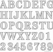 Image result for Free Printable Cut Out Letter Stencils