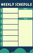 Image result for Weekly Schedule Format Template