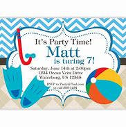 Image result for Pool Party Invitations Clip Art