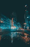 Image result for Aesthetic Blue City Night