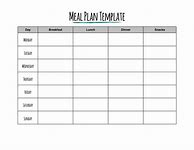 Image result for Blank Weekly Meal Plan Template