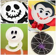 Image result for Easy Paper Plate Halloween Crafts