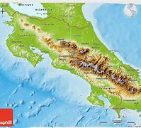 Image result for Costa Rica Topographic Map