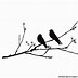 Image result for Bird Singing On Branch in Silhouette