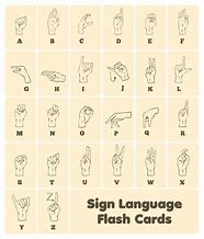 Image result for Sign Language Flash Cards for Kids Printable