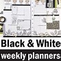 Image result for Black and White Planner Front