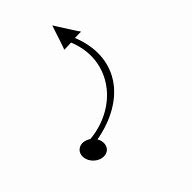 Image result for Slight Curve Arrow PNG