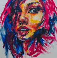 Image result for Acrylic Self Portrait