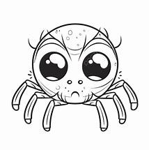 Image result for Cute Spider Outline