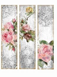 Image result for Free Printable Floral Bookmarks