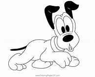 Image result for Pluto the Dog Coloring Pages