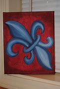 Image result for Fleur De Lis Red White Blue