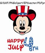 Image result for Mickey Mouse 4th of July Clip Art