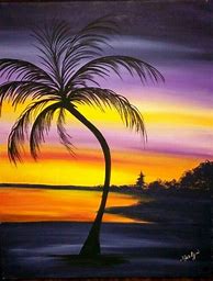 Image result for Simple Palm Tree Painting