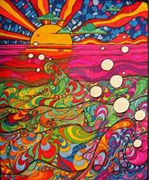 Image result for Psychedelic Hippie Art Sun and Moon