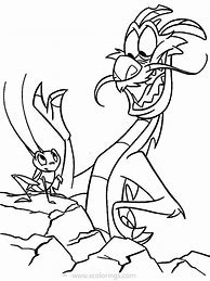 Image result for Mulan Cricket Coloring Pages