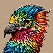 Image result for Colourful Bird Drawing