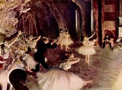 Image result for Ballet Rehearsal On Stage Degas