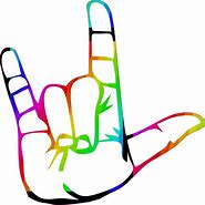 Image result for I Love You Sign Language Clip Art