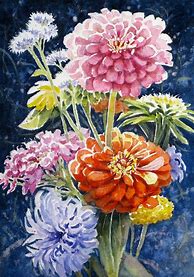 Image result for Watercolor Still Life Flowers