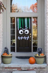 Image result for Front Door Halloween Decorations