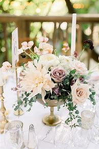 Image result for Flower Arrangements Round Table Wedding