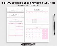 Image result for Daily Weekly Monthly Planner