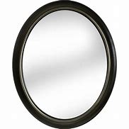 Image result for Black Oval Mirror