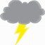 Image result for Cloud with Lightning Clip Art