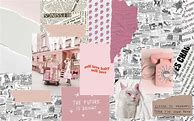 Image result for Soft Pink Aesthetic Newspaper Collage